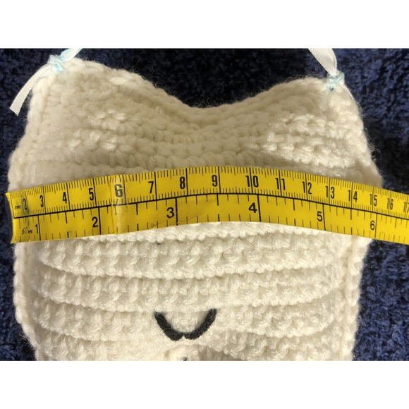 Toothfairy Crocheted Handmade Pocket Pillow Hangs on Bedpost or Doornob F/Tooth$ - Picture 6 of 6